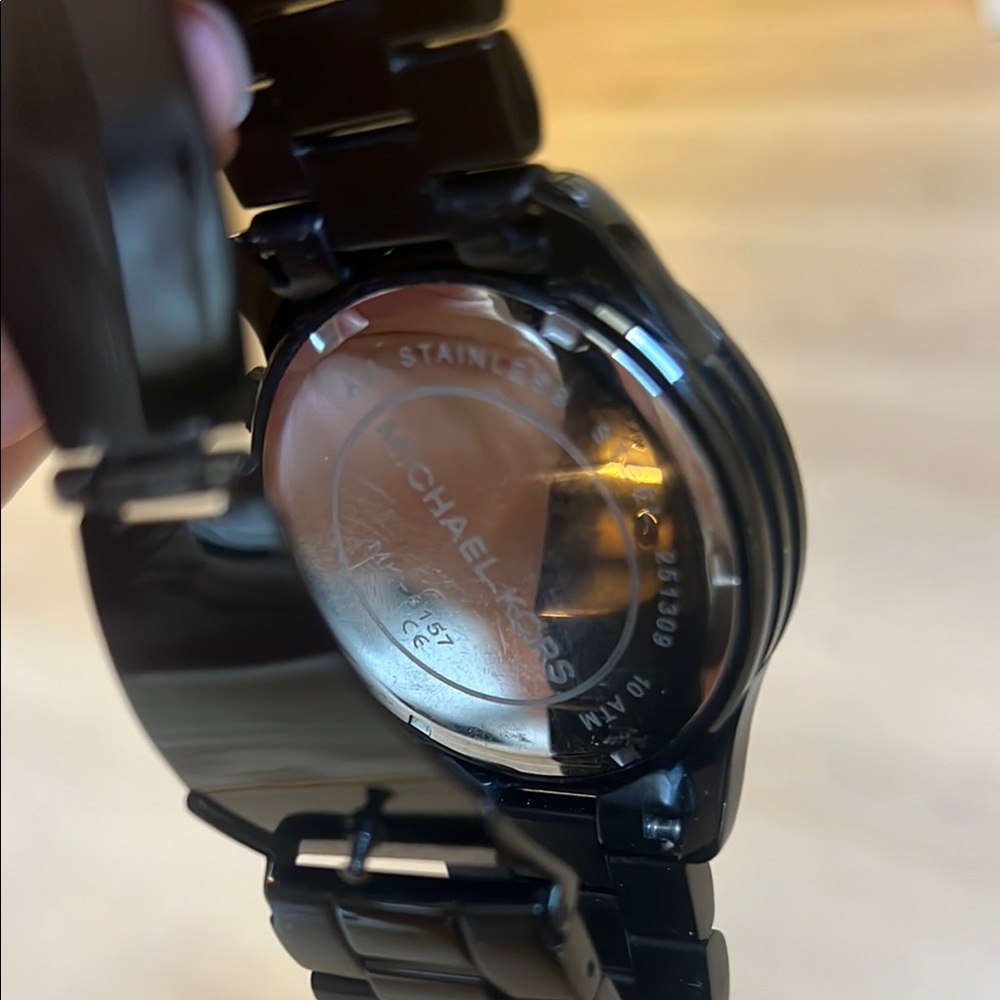 Michael Kors Dark Tone Chronograph Watch - Picture 4 of 4